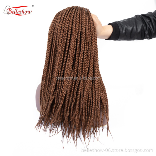 Hot sell 18 inch senegal box braid hair crochet box braids two tone expression for box braids hair